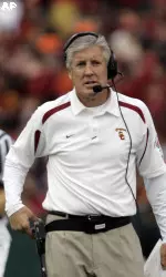 USC head coach Pete Carroll and his staff wil hold six football camps for high school and elementary school players in June.
