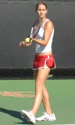 Maria Sanchez helped anchor USC with doubles and singles wins against Fresno State.