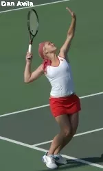 Sarah Fansler won in singles and doubles on Friday.