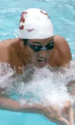 Kazu Miyahara (pictured) and James Martin will be USC Men's Swimming captains in 2008-2009.