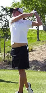 Belen Mozo, pictured here from the first round of the NCAA Championships on Tuesday, fired a 3-under 69.