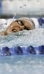 Former Trojan Larsen Jensen earned his second trip to the Olympics by winning the 400m free at the 2008 U.S. Olym;pic Trials first day.