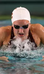 USC's Rebecca Soni is among many 2008 Olympic hopefulls competing this week at the Janet Evans Invitational on the USC campus.