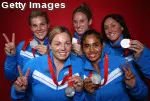 USC's Patty Cardenas, Kami Craig, Brittany Hayes, Moriah van Norman and Lauren Wenger claimed silver in Beijing.