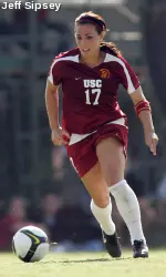 Marihelen Tomer is one of four Trojans leading the team with four goals so far this season.