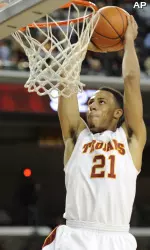 USC junior Dwight Lewis came off the bench to hit a career-high five 3-pointers and score 18 points in the win vs. ASU on Thursday.