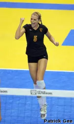 Jessica Gysin becames USC's 30th All-American in program history after earning 2008 Volleyball Magazine second team honors