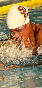 Sophomore Ella Kidron swept the breaststroke events Friday.