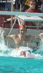 USC goalie Joel Dennerley racked up 11 saves today at Cal.