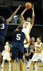 USC's Briana Gilbreath led the Trojans past No. 13 Texas in the second round of the Paradise Jam.