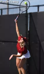 Sarah Fansler went 4-0 in singles play at the Duels in the Desert.