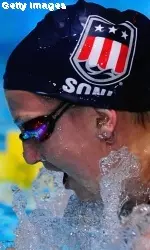 Rebecca Soni, during Friday's Duel in the Pool in Manchester, England.