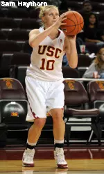 Heather Oliver nailed four 3-pointers for USC today.