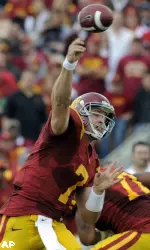 Matt Barkley throws for a touchdown.