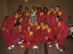 The USC team met the revered Kay Yow in November 2008.