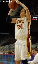 Washington native Ashley Corral is USC's 3-point leader this season.