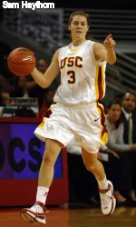 Hailey Dunham was 5-of-7 from the floor for the Trojans tonight.