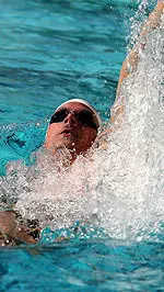 Senior Vanni Mangoni won the 200y IM on Saturday at Stanford.