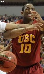 DeMar DeRozan, who scored 18 points, is fouled during the second half.