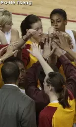 Four new players will huddle up as Women of Troy next season.