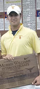 Tom Glissmeyer after tying for first at the 2009 Morris Williams Intercollegiate -- Photo by Matt Hempel