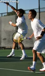 Abdullah Magdas and Daniel Nguyen are heading to the Pac-10 Doubles semifinals.