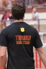 The Trojans did spring a bear trap on the Bruins, completing the first sweep for USC in Dual Meet history. USC's women won 93-70, while the men triumphed 92-71.