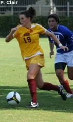 USC junior Megan Ohai joins fellow Trojan Kristin Olsen on the U.S. U-23 team.