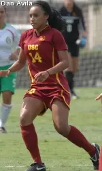 Samantha Johnson scored her first game-winner of the freshman's USC career today in Oklahoma.