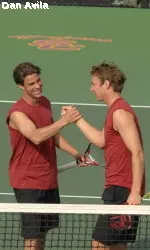 Lucassen/Poldma won a tight one today to move on in doubles play.