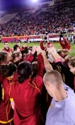 USC set an NCAA attendance record last week for their win over UCLA.