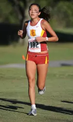 Senior Dina Kitayama was USC's third finisher at the Pac-10 Championships today with a time of 22:06.87, just six seconds off her PR.