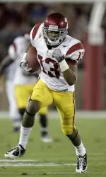 Southern California wide receiver Robert Woods breaks through for a touchdown reception during the second half.