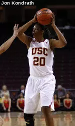 Stefanie Gilbreath is back on the floor for the Trojans.