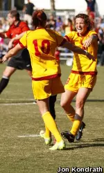 Ashli Sandoval and Elizabeth Eddy lead USC with five goals apiece.