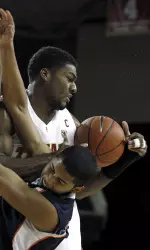 Senior forward Alex Stepheson made his presence felt in the win vs. CS Fullerton on Nov. 24 with 11 points, 12 rebounds, two steals and a block.  It was Stepheson's 7th career double-double.