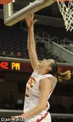 Kari LaPlante led USC with 19 points tonight in exhibition play.