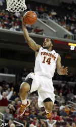 Southern California guard Donte Smith goes up for two points.