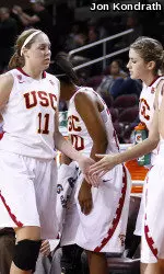 Cassie Harberts and Christina Marinacci put together a 23-point, 16-rebound freshman/sophomore stat pack today.