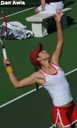 #8 Maria Sanchez could likely face Clemson's #9 Josipa Bek in Friday's match.