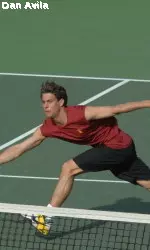 Peter Lucassen won in doubles and clinched in singles today.