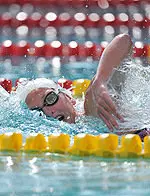 Freshman Haley Anderson won the 500y and 1650y free on Saturday.