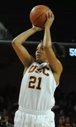 Oregon native Aarika Hughes heads home with her Trojan teammates this week.