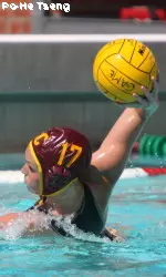 Kristen Dronberger plugged in a pair of goals today vs. UCLA.