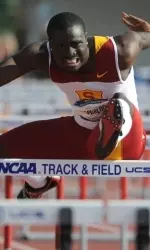 USC junior Oscar Spurlock won the men's 110m HH with an early season world-leading time of 13.83.