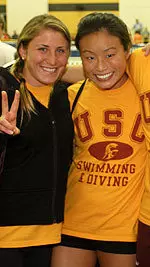 Ariel Rittenhouse and Victoria Ishimatsu, photographed at the 2010 NCAA Championships.