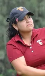 Lizette Salas is tied for third with teammate Jennifer Song at 3-under 69.