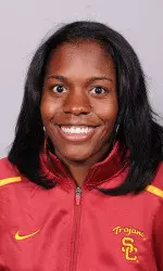 Senior Judith Onyepunuka helped lead USC to a dominating win over UCLA in the annual Dual Meet by winning the 100m and 200m dashes as well as running a leg for the victorious 4x100m relay team.