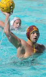 Tobias Preuss has seven goals so far in his first year as a Trojan.