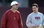 Lane Kiffin and Steve Sarkisian at USC in 2005.